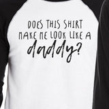 Does This Shirt Make Me Look Like A Daddy And Preggo Matching Couple Black And White Baseball Shirts