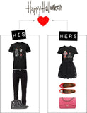 Cute Skeleton Wedding Matching Couple Shirts (Set)