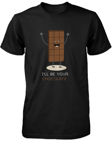 I'll Be Your Chocolate & I'll Be Your Marshmallow Matching Couple Shirts (his & hers Set)