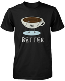 Coffee & Donut Better Together Matching Couple Shirts (his & hers Set)