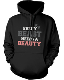 Beauty and Beast Need Each Other Couple Hoodies Cute Matching Outfit