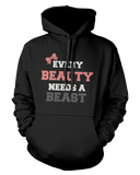 Beauty and Beast Need Each Other Couple Hoodies Cute Matching Outfit