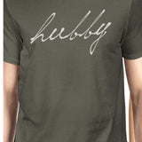 Hubby Wifey Matching Couple Gift Shirts Cool Grey Cute Wedding Gift