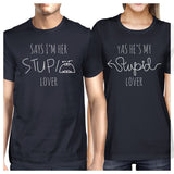Her Stupid Lover And My Stupid Lover Matching Couple Navy Shirts
