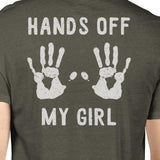 Hands Off My Girl And My Guy Matching Couple Dark Grey Shirts