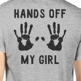 Hands Off My Girl And My Guy Matching Couple Grey Shirts