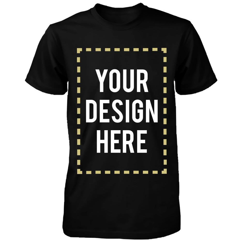 Custom T-shirt Photo Design Print  Unisex Black Tee
