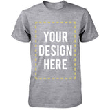 Custom T-shirt Photo Design Print Unisex Grey Tee