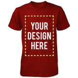 Custom T-shirt Photo Design Print Unisex Red Tee