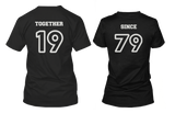 [Custom] Together Since Matching Couple Shirts (Set)