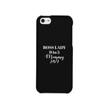 Boss Lady Mommy White Phone Case For Moms Funny Mothers Day Gift