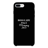 Boss Lady Mommy White Phone Case For Moms Funny Mothers Day Gift