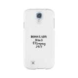 Boss Lady Mommy White Phone Case For Moms Funny Mothers Day Gift