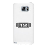 #1 Dad White Phone Case