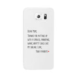 Dear Mom Case Phone Cover For Mothers Day Gift Funny Sibling