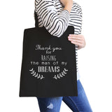 Raising My Man Heavy Cotton Canvas Bag For Work Travel Shopping