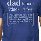 Dad Noun Mens Blue Funny Graphic T-Shirt Funny Gift Ideas For Dad