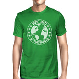 World Best Dad Mens Green Funny Graphic T-Shirt Fathers Day Gifts