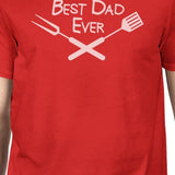 Best Bbq Dad Mens Red Round Neck Tee Funny Birthday Gifts For Dad
