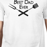 Best Bbq Dad Mens White Graphic Design T-Shirt Unique Gifts For Dad