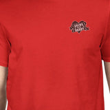 World's Best Dad Mens Red Cotton Round Neck Unique Design T-Shirt