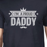 Im A Proud Daddy Mens Navy Vintage T-Shirt Fathers Day Gift For Him