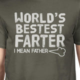 World's Bestest Farter Dark Gray Funny Design Tee For Fathers Day