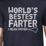 World's Bestest Farter Men's Navy Funny Fathers Day Gift T-Shirt