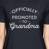 Officially Promoted To Grandma Womens Navy Shirt