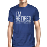 Retired Grandkids Mens Cute Funny Family Day Tee Shirt With Humor