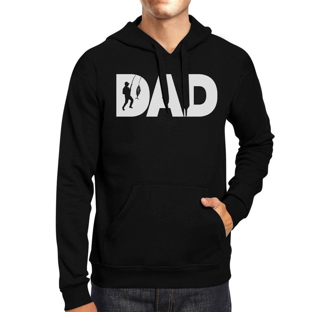 Dad Fish Black Hoodie Fathers Day Gifts For Fishing Lover Dads