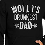 World's Drunkest Dad Unisex Black Hoodie Funny Fathers Day Gift