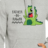 Father-In-Rawr Unisex Grey Hoodie Funny Fathers Day Gift For In Law