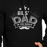 Best Dad In The World Unisex Black Vintage Style Hoodie For Dad