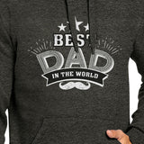 Best Dad In The World Dark Grey Unique Graphic Hoodie Gifts For Dad