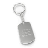Officially Promoted To Grandpa Silver Key Chain