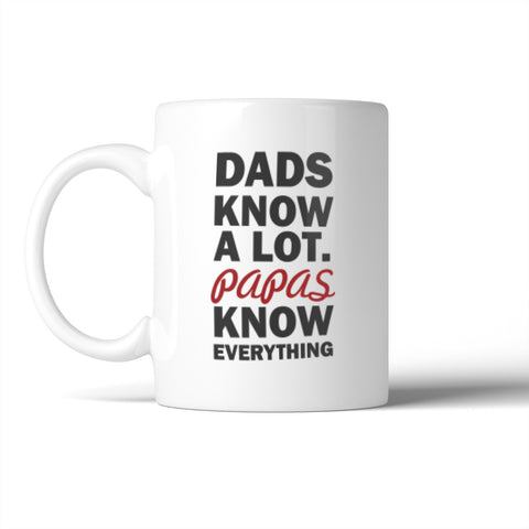 Papa Knows Everything Mug Christmas Birthday Gift Idea For Grandpa