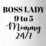 Boss Lady Mommy Funny Coffee Mug Humorous Gift Idea For Bossy Moms