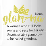 Glam-Ma Glamorous Cute Mug Microwave Dishwasher Safe Gift For Wife