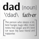 Dad Noun White Ceramic Coffee Mug Funny Design Perfect Gift For Dad