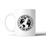 World Best Dad White Unique Design 11oz Ceramic Mug For Fathers Day