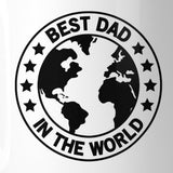 World Best Dad White Unique Design 11oz Ceramic Mug For Fathers Day
