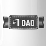 #1 Dad Ceramic Coffee Mug Unique Vintage Design Mug Gifts For Dad