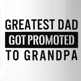 Promoted To Grandpa Coffee Mug Baby Announcement Gift For Grandpa