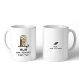 Mum Owl Always Mothers Day Gifts Ceramic Coffee Mus Gifts For Mom