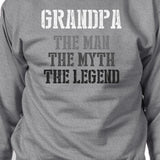 Grandpa Man Myth Legend Sweatshirt Christmas Gift For Grandfather