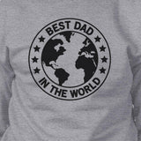 World Best Dad Unisex Grey Cute Sweatshirt Perfect Gifts For Dad