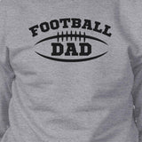 Football Dad Men's Grey Crewneck Sweatshirt Funny Dad Sweatshirt