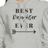Best Daughter Mother Ever Grey Couple Hoodie Funny Gifts For Moms