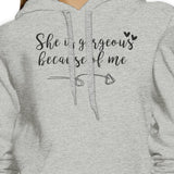 She Is Gorgeous Grey Cute Couple Hoodie Funny Mothers Day Gifts